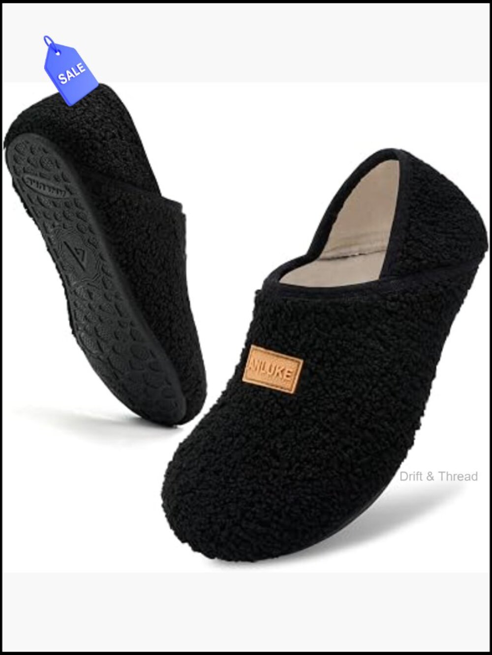 Unisex Polar Fleece Slipper Socks Non-Slip Indoor Outdoor Foldable Travel